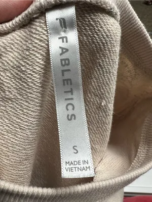 Fabletics Light Beige Crewneck Sweatshirt small thumbnail 11