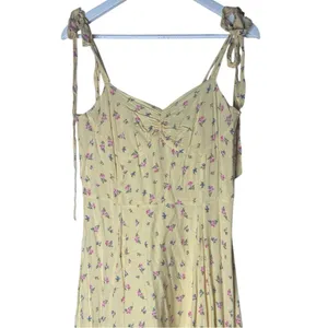 Bardot Floral Ditsy Tie Shoulder Midi Dress Yellow Size 8 thumbnail 5