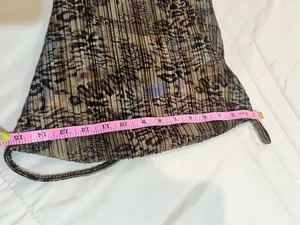 PrettyLittleThing Brown Printed Maxi Slip Dress thumbnail 6