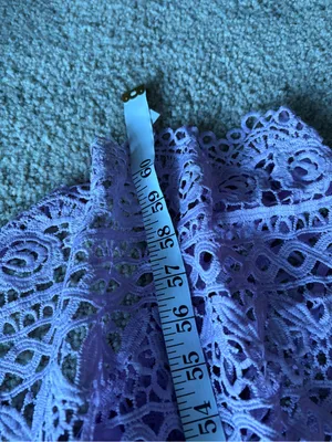 The clothing company purple v-neck lace bohemian maxi dress size large NWT thumbnail 16