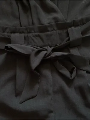 Lulus black jumpsuit women’s haltertop size XS belted thumbnail 11