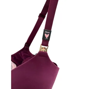 Victoria's Secret Body by Victoria Wireless Nursing Bra 36DDD Burgundy Lace Wing thumbnail 8