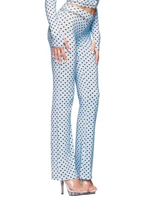 I AM GIA Polka Dot Track Pant Blue Medium NWT IN PACKAGE thumbnail 2