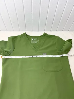 FIGS Olive Green V-Neck Medical Scrub Top style #1000211‎ size S thumbnail 4