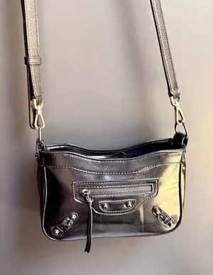 Pretty Simple Black Studded Crossbody Shoulder Bag (EUC) thumbnail 1