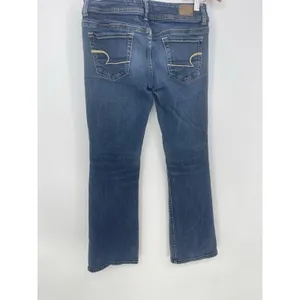 AMERICAN EAGLE ORIGINAL BOOT CUT WOMENS JEANS‎ Size 6 DARK BLUE Q0006 thumbnail 5