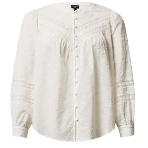Torrid Cotton Clip Dot Lace Trim Long Sleeve Top Size 2 thumbnail 1