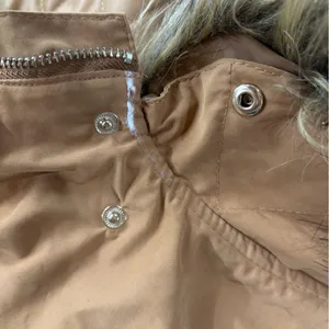 H&M Divided Small Faux Fur Shearling lined‎ Hooded Parka Coat Light Brown thumbnail 16