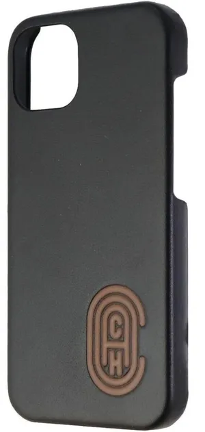 Coach Leather Slim Wrap Case for Apple iPhone 13 Smartphone - Black thumbnail 3