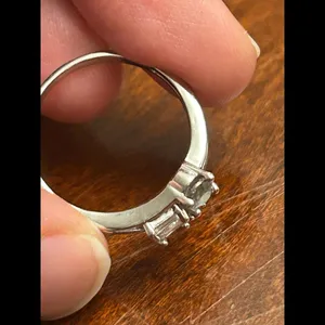 Fashion jewlery silver tone ring size 7 i1 thumbnail 3