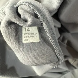 Lululemon SZ 14 Align Bodysuit 25" Shelf Bra Wicking Stretch Capris Rhino Gray thumbnail 11