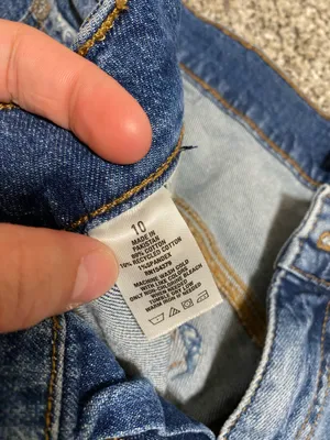 Aeropostale Blue Distressed Jean Shorts High-Waisted thumbnail 3