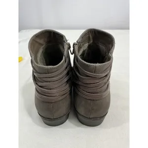 Womans Madden Girl Become Brown Full Leather Strappy Bootie Size 9 M thumbnail 5
