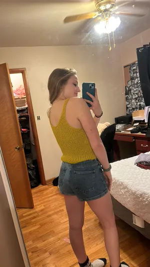 Mustard Yellow Sweater Tank thumbnail 4
