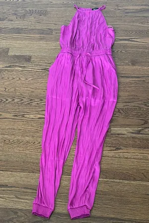 Fate Halter Jumpsuit Pink Size XS thumbnail 1