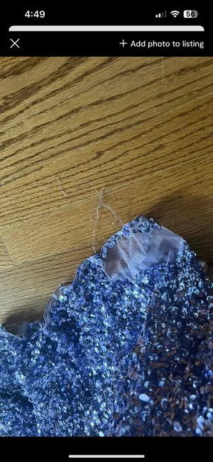 Sherri Hill Purple Prom Dress thumbnail 4