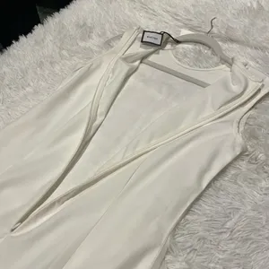 NEW Beare Park Drill Sleeveless Dress in Ivory SS23 Size 6 thumbnail 8