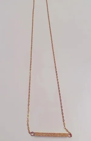 Gold bar necklace thumbnail 1