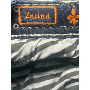 Rock Revival Zarina Bootcut Jeans 25 Blue Low Rise Embellished Thick‎ Stitch thumbnail 6