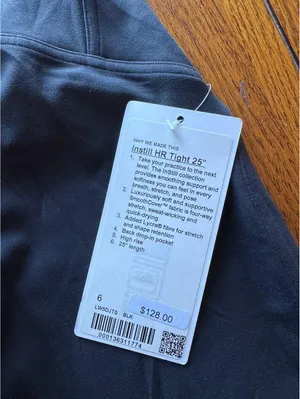 Lululemon Instill High Rise 25” Black Size 6 NWT thumbnail 4