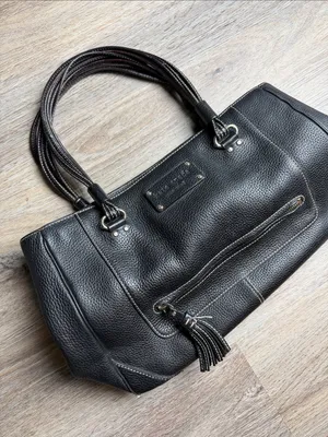 Kate Spade New York Foster Crossing Rue Satchel Black Pebbled Leather Tote Bag thumbnail 2