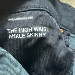 7 For All Mankind Women's Dark Blue Skinny Jeans thumbnail 6