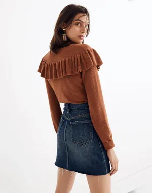 Madewell Rigid Denim A-Line Skirt thumbnail 3