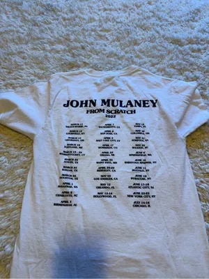 John Mulaney White Graphic Tee - I Saw Him Right After He Got Outta Rehab thumbnail 4
