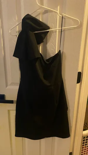 One shoulder cocktail dress Black Size M thumbnail 1