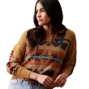 PENDLETON Chief Joseph Graphic Cotton Pullover Sweater Size L New w/ Tag $149 thumbnail 7