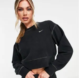 Nike gold and black embroidered crop sweatshirt crewneck thumbnail 1
