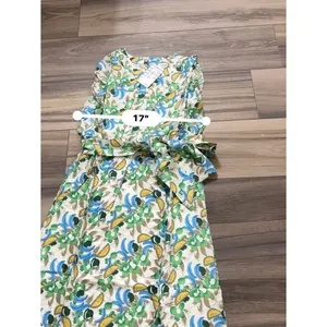 NWT Retro‎ Fruit Print Midi Dress Ruffle Flutter Sleeve Tie Waist M TulipB thumbnail 4