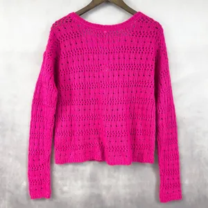 Aeropostale Sweater Womens Large Open Knit Y2k Dopamine Mall‎ Goth Indie Fairy thumbnail 4