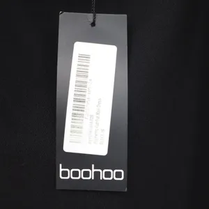 Boohoo Womens Asymmetric Cut Out Maxi Dress Black Long Sleeve Size 12 NEW thumbnail 4