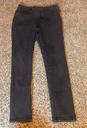 Good American Black Wash High Rise Skinny Jeans Women's Size 4 Denim‎ thumbnail 1