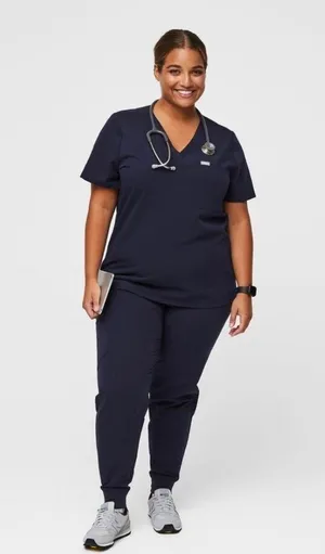 Figs Women's Catarina One Pocket Scrub Top Navy Blue V-Neck Medical Shirt Sz XXL thumbnail 11