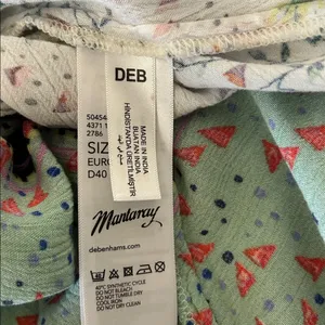 Mantaray white boho novelty monkey pineapple floral sleeveless maxi dress 14​ thumbnail 12