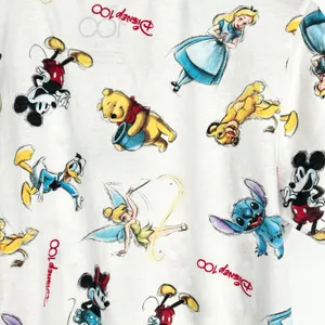 Disney Shirt Womens All Over Print Mickey Mouse 100 Year Collectors‎ Large White thumbnail 4