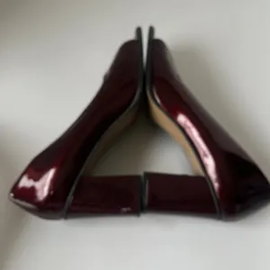 Vtg Precis 90s Patent Peep Toe Womens Shoes Sz 7.5 Chunky Heel Retro Y2K Square thumbnail 5