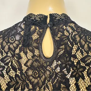 Set 2 Divided Shirts Sz M Black Lace Crochet Sweater Shirt H&M HM Top thumbnail 10