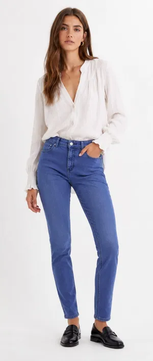 Free People Purple Skinny Jeans Boho Cool Girl Y2K Retro Casual 28 High Rise thumbnail 1