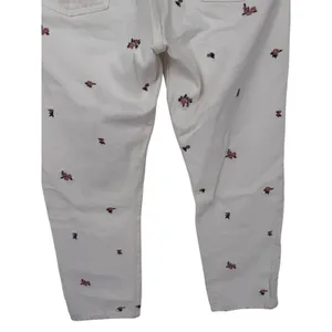 Anthropologie Women's Levis 501 Floral Embroidered Jeans White Size 29 Feminine thumbnail 12
