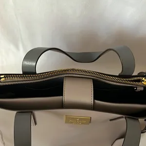 Kate Spade Authentic Gorgeous Light Gray/Taupe Leather Bag Purse 🌺🌺 thumbnail 10