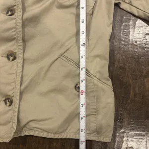 Converse‎ One Star Junior Large 100% Cotton Cute Khaki Jacket~Button Up~Pockets thumbnail 10