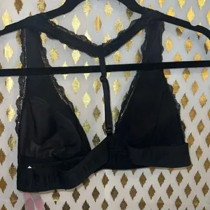 Victoria’s Secret PINK Bra black lace bralette size M thumbnail 6