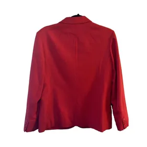 Pendleton Blazer Women Small? Red Virgin Wool Vintage Made In The USA~Defects thumbnail 2