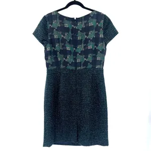 Talbots Tweed Dress Sz 16P Office Preppy Old Money Academia Mix Media Metallic thumbnail 7