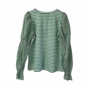 Addison Bay Stripe Long-sleeve Crewneck Pull-on Top(Size Medium) thumbnail 4