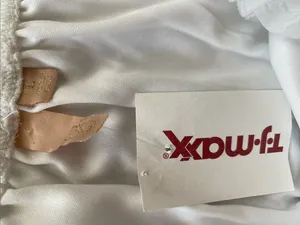 T.J.Maxx White Textured Long-Sleeve Mini Dress thumbnail 3