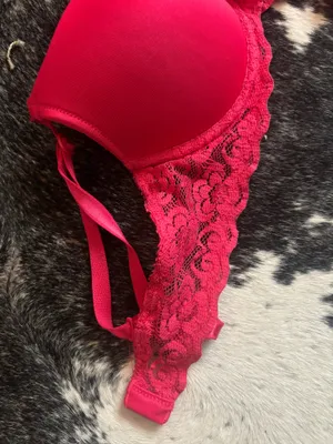 Hot Pink Lace Bra Victoria's Secret thumbnail 2